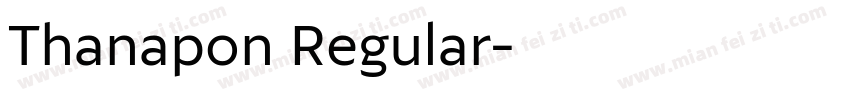 Thanapon Regular字体转换